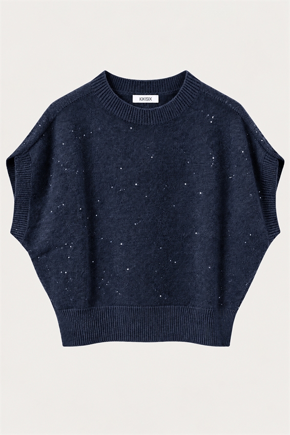 GILET OVER PAILLETTES