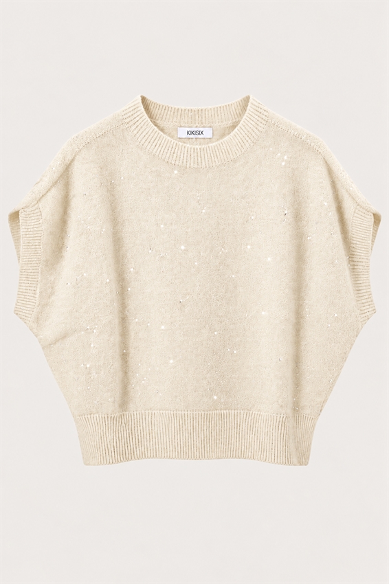 GILET OVER PAILLETTES