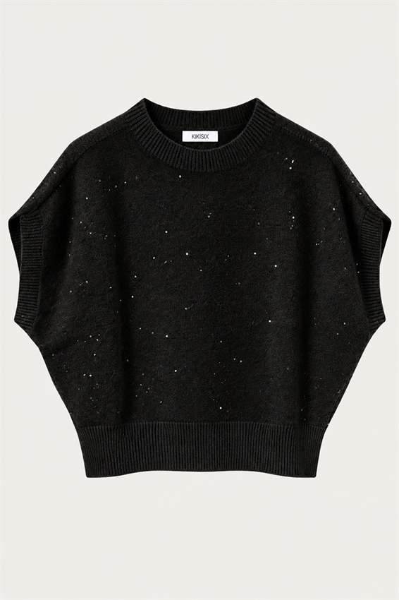 GILET OVER PAILLETTES