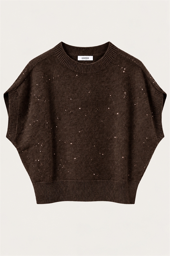 GILET OVER PAILLETTES