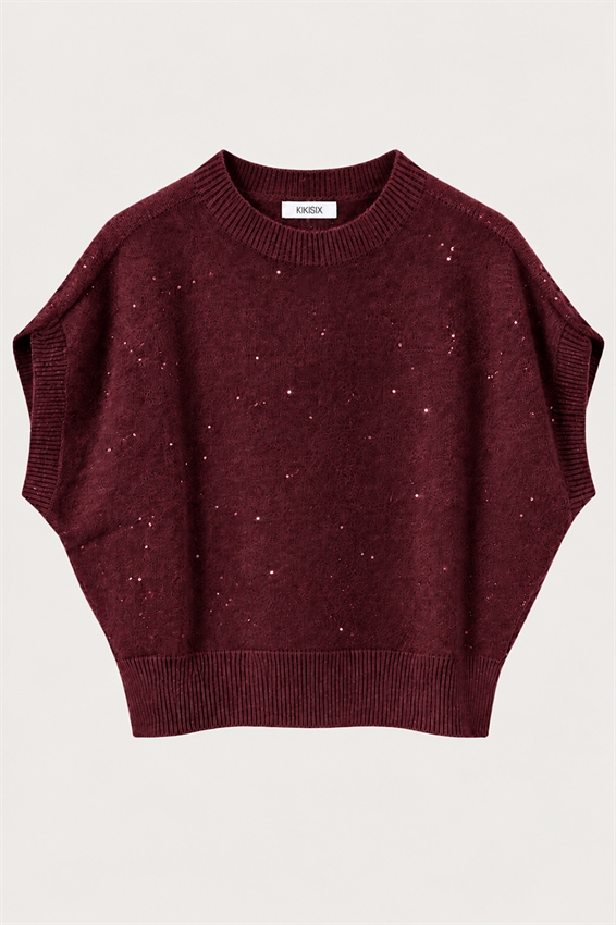GILET OVER PAILLETTES