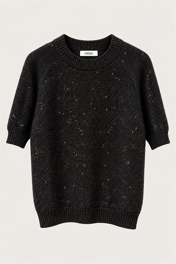 MAGLIA PARICOLLO PAILLETTES