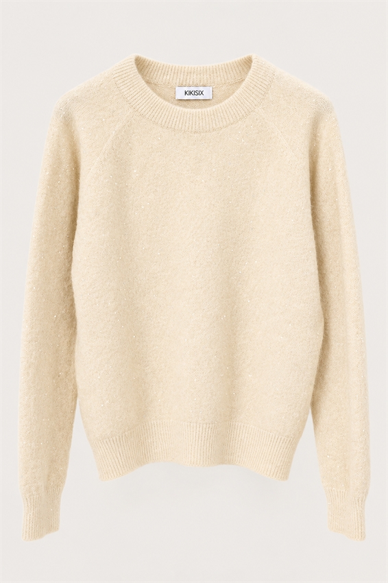 MAGLIA PARICOLLO RAGLAN PAILLETTES