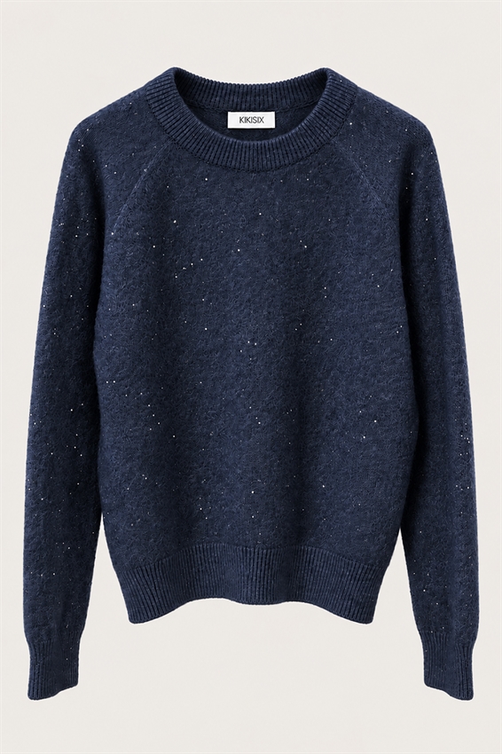 MAGLIA PARICOLLO RAGLAN PAILLETTES