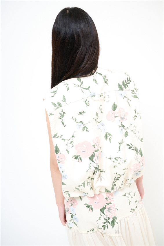 BOMBER GILET STAMPA BULL BURRO