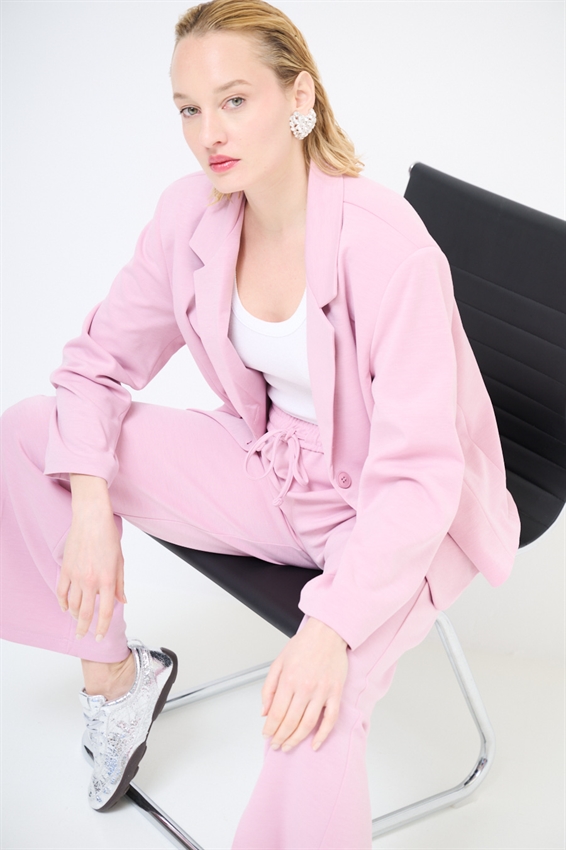 GIACCA CROP OVER A 2 BOTT. IN MODAL ROSA