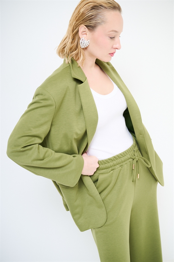 GIACCA OVER A 2 BOTT. IN MODAL OLIO