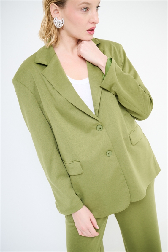 GIACCA OVER A 2 BOTT. IN MODAL OLIO