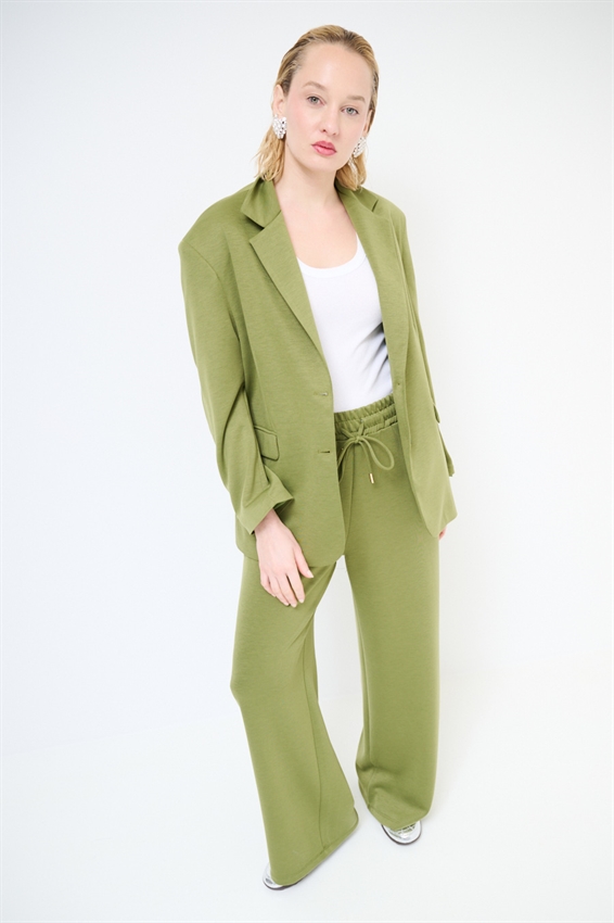 GIACCA OVER A 2 BOTT. IN MODAL OLIO