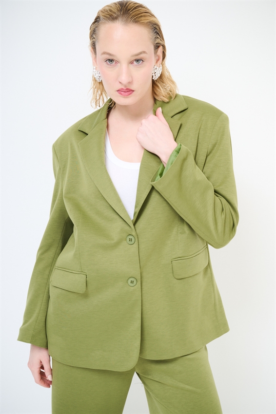 GIACCA OVER A 2 BOTT. IN MODAL OLIO