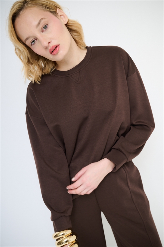 MAGLIA OVERSIZE LUNGA MODAL MORO