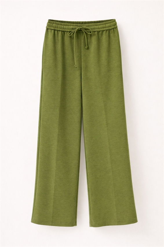 PANTALONE AMPIO IN MODAL CON ELASTICO OLIO