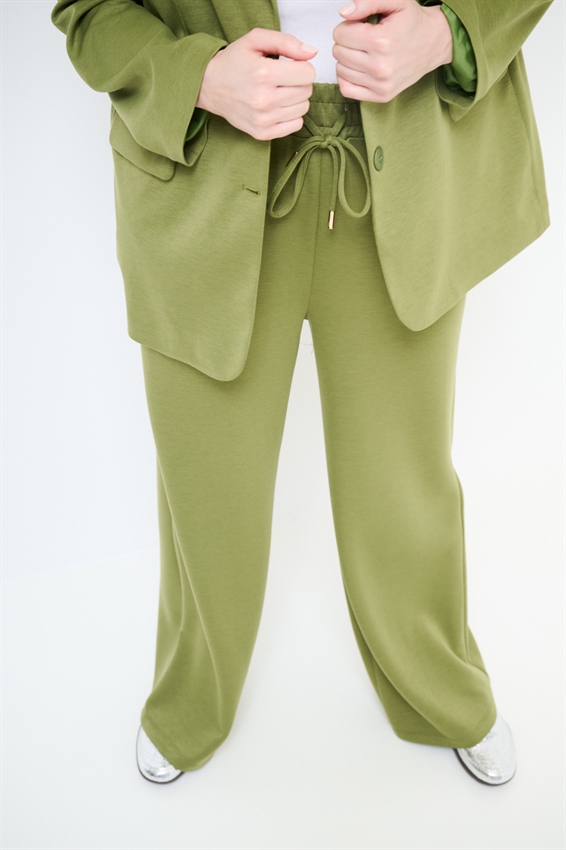 PANTALONE AMPIO CON ELASTICO IN MODAL OLIO