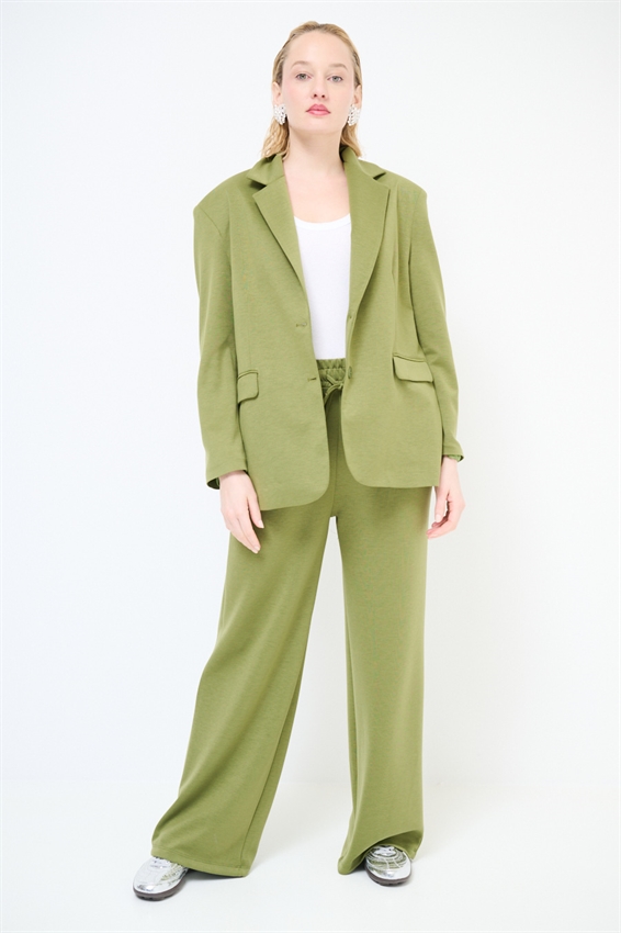 PANTALONE AMPIO CON ELASTICO IN MODAL OLIO