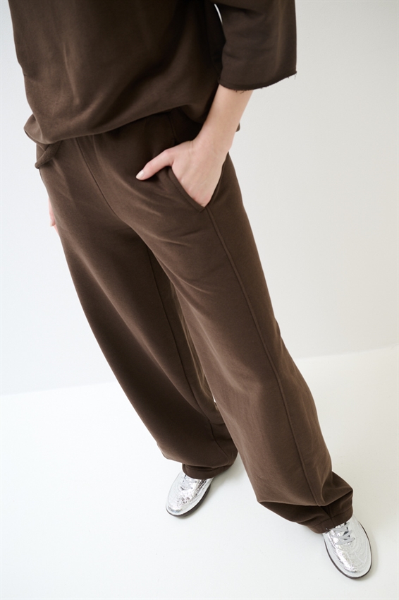 PANTALONE IN FELPA BALLOON MORO