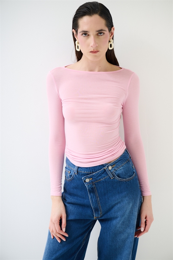 MAGLIA COLLO BORDINO MODAL CONFETTO