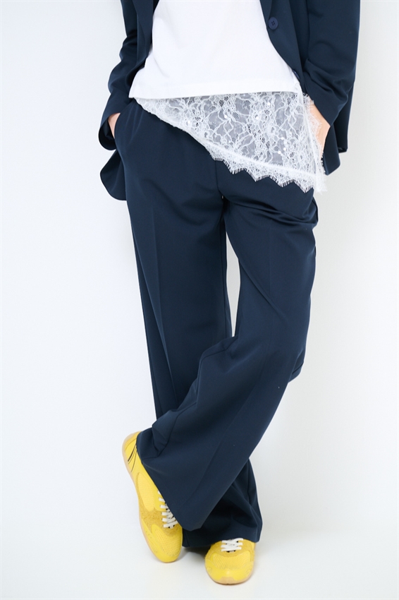 PANTALONE AMPIO CON COULISSE BLU