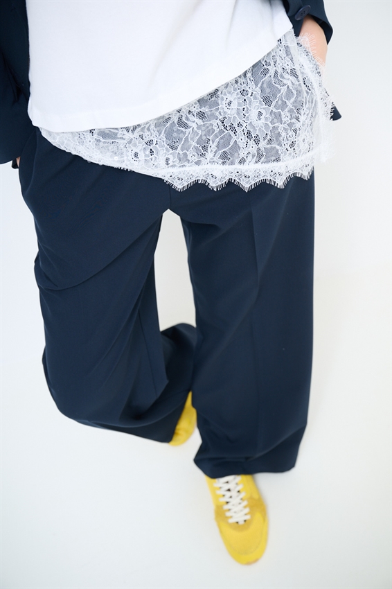 PANTALONE AMPIO CON COULISSE BLU