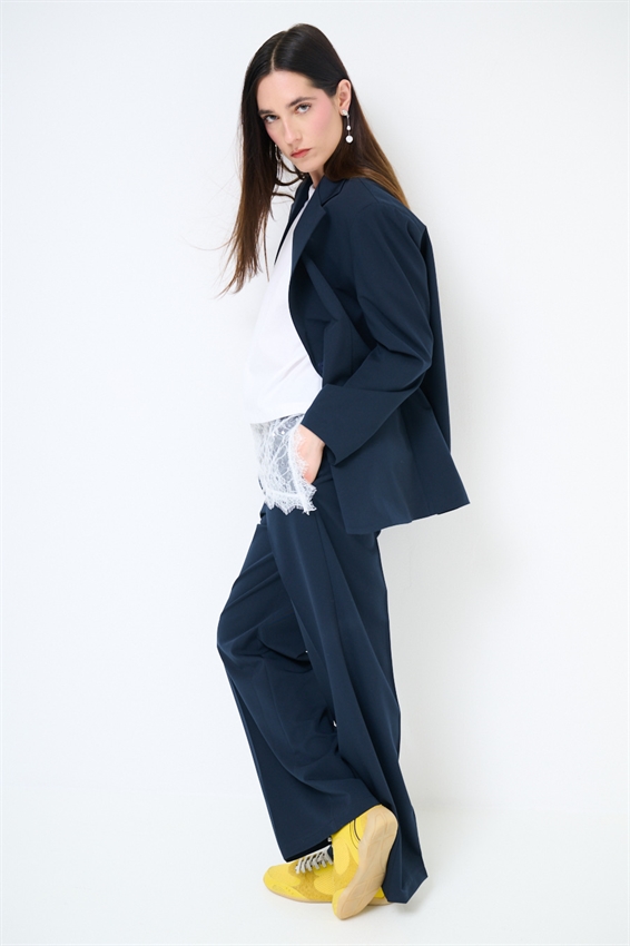 PANTALONE AMPIO CON COULISSE BLU