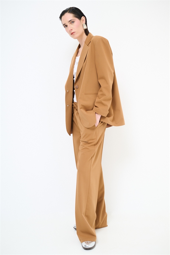 PANTALONE AMPIO CON COULISSE CACAO