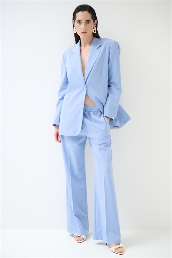 PANTALONE AMPIO CON COULISSE CELESTE